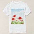Suche nach rote mohnblumen tshirts Feld