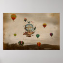 Suche nach vintager heißluftballon poster Grunge