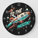 Suche nach rakete wanduhren Mond