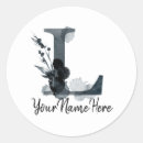 Suche nach monogramm l aufkleber Schwarz