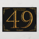 Suche nach 49 geburtstag einladungen Gold