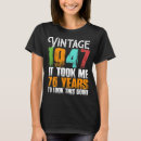 Suche nach 76 geburtstag tshirts 1947