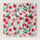 Suche nach rote mohnblumen puzzle Aquarell
