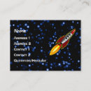 Suche nach rakete visitenkarten Retro