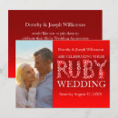 Suche nach rubine einladungen Rubinhochzeit