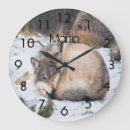 Suche nach wolf schnee wanduhren Wölfe