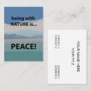Suche nach frieden visitenkarten Natur