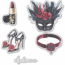 Suche nach rote maske aufkleber Schwarz