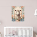 Suche nach lamm mit blume poster Für kinder