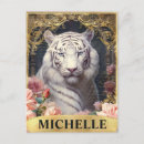Suche nach weißer tiger postkarten Fantasie