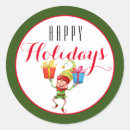 Suche nach niedlicher elf aufkleber Weihnachtsaufkleber