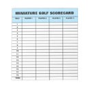 Suche nach loch in ein notizblock Golfer