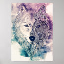 Suche nach schwarz weißer wolf poster Wölfe