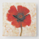 Suche nach red poppy wanduhren Floral