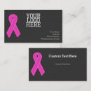Suche nach brustkrebs visitenkarten Rosa band