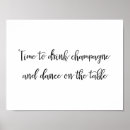 Suche nach champagner zu trinken poster Zeit