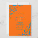 Suche nach orange und blaue hochzeit einladungen Frühjahrshochzeit