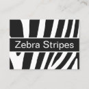 Suche nach zebras visitenkarten Streifen