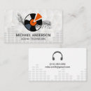 Suche nach sound engineer visitenkarten Musik