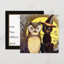 Suche nach vintages halloween einladungen Eule