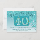 Suche nach 40 geburtstag save the date Glitzer