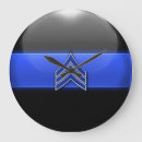 Suche nach dienst wanduhren Dünne blaue linie