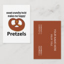 Suche nach brezel visitenkarten Brot
