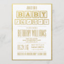 Suche nach glamour baby einladungen Gold