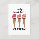 Suche nach der eiscreme visitenkarten Für sie