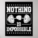 Suche nach nichts ist unmöglich poster Fitness