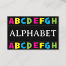 Suche nach alphabet visitenkarten Lehrerin