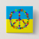 Suche nach friedenszeichen buttons Ukrainische flagge