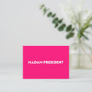 Suche nach madame Madam präsident