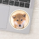 Suche nach shiba inu hund aufkleber Rot