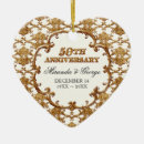 Suche nach 50th wedding anniversary ornamente Fünfzigste