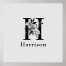 Suche nach monogramm h poster Floral