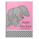 Suche nach rosa elefanten kleine notizbücher Babyparty