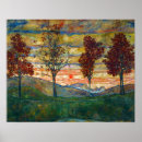 Suche nach vier bäume poster Berge