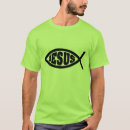 Suche nach jesus fisch tshirts Schrift