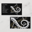 Suche nach music notes visitenkarten Musiklehrer