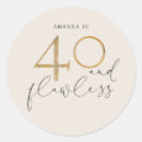 Suche nach 40 geburtstag frau aufkleber Vierzig