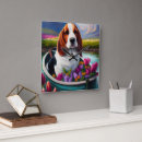 Suche nach basset wanduhren Hund