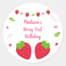 Suche nach strawberry aufkleber Erdbeere zum ersten geburtstag