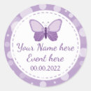 Suche nach butterfly baby shower aufkleber Lila