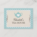 Suche nach teetopf visitenkarten Café