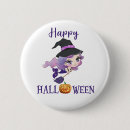 Suche nach hexe auf besen buttons Halloween