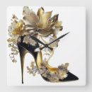 Suche nach schwarzes blumen wanduhren Gold