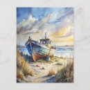 Suche nach fischerboot postkarten Aquarellmalerei