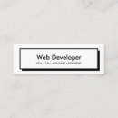 Suche nach website mini visitenkarten Webentwickler