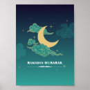 Suche nach ramadan mubarak poster Blau